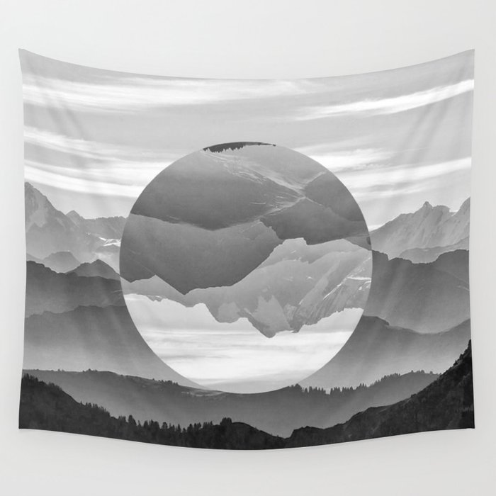 Geo Nature Mountains Wall Tapestry by openact  Society6