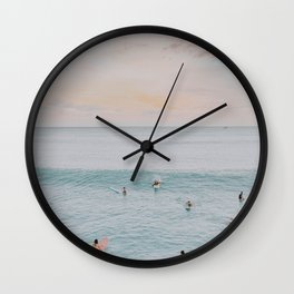float xix Wall Clock | Love, Waves, Landscape, Island, Nautical, Surf, Color, Summer, Tropical, Wanderlust 
