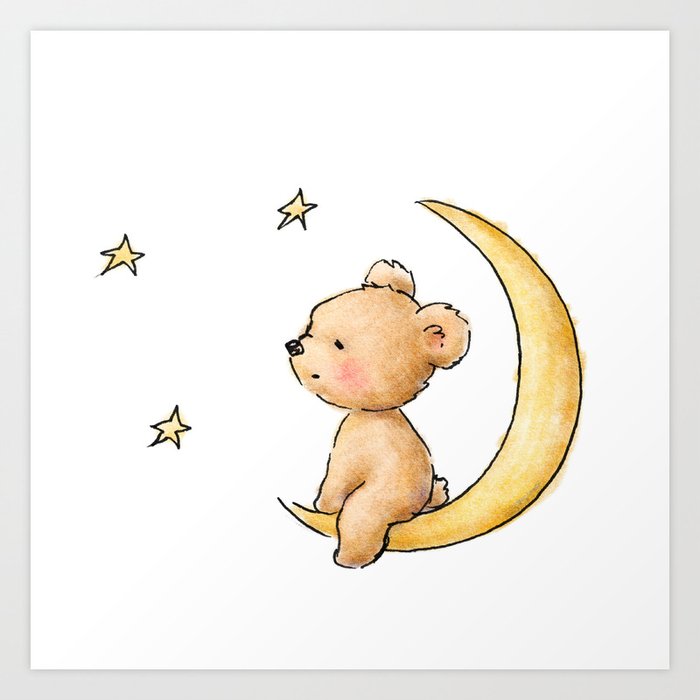 teddy bear with stars