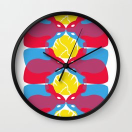 Rabbits Wall Clock | Pattern, Illustration, Graphic Design, Animal 