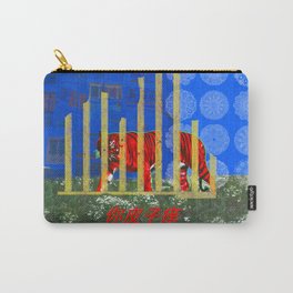 Hel Mort's Women, la Nuit Sauvage Carry-All Pouch | Girl, Colorful, Abstract, Hel, Potrait, Art, Fineart, Contemporaryart, Visual, Helmort 