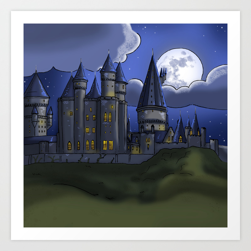 Castle Hogwarts Harry Potter Art Print By Monigotadas Society6