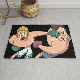 Boxing hit the face Rug