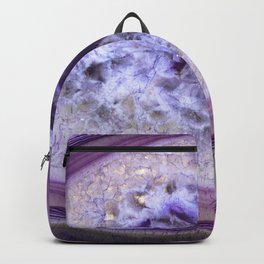 Purple agate crystal Backpack