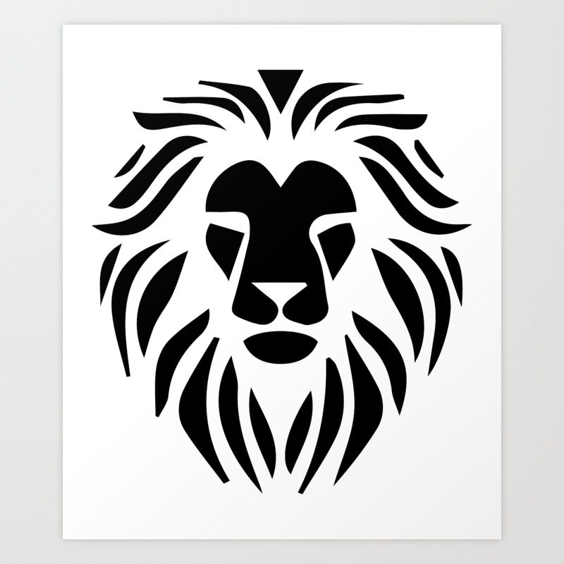 photo Drawing Lion Art Black And White lion warrior drawing black t shirt art print