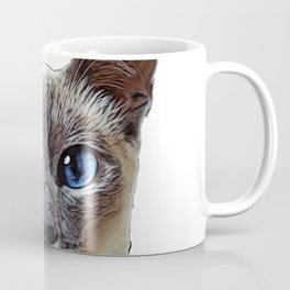 Siamese Cat darkened incinerated outer layer elongated eyes Coffee Mug