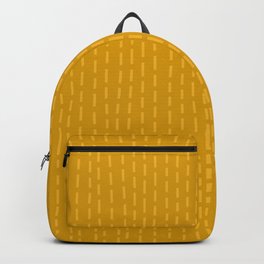 Mustard yellow striped Backpack
