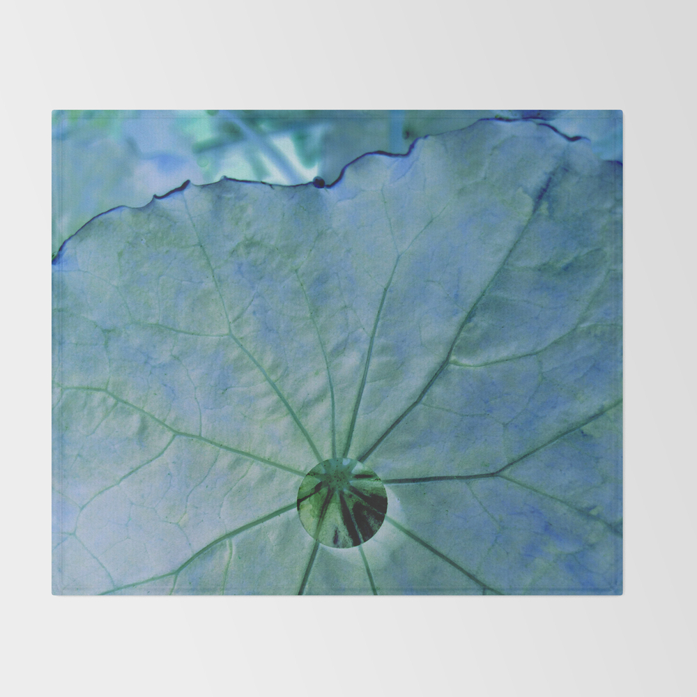 Droplet - Blue Throw Blanket (BLK8055642) photo