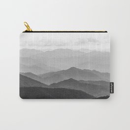 Forest Fade - Black and White Landscape Nature Photography Carry-All Pouch