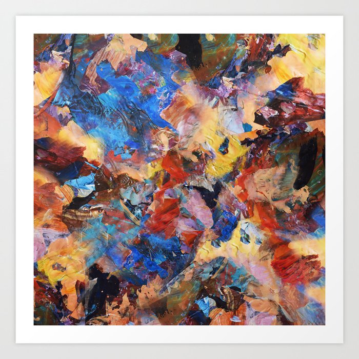 Dark Paint Splash Art Print By Walyco Art Society6