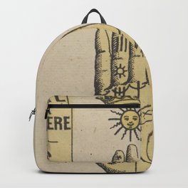 Vintage French Sun Tarot Card Backpack