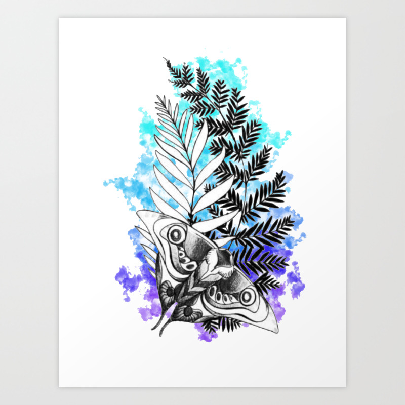 The Last Of Us Tattoo Color Splash Art Print By Hollyu16 Society6