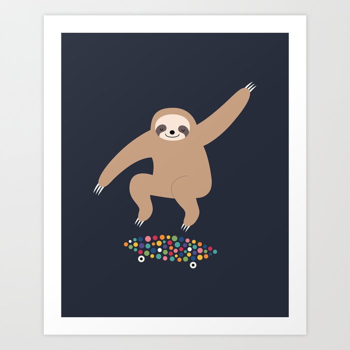 Discover the motif SLOTH GRAVITY by Andy Westface as a print at TOPPOSTER