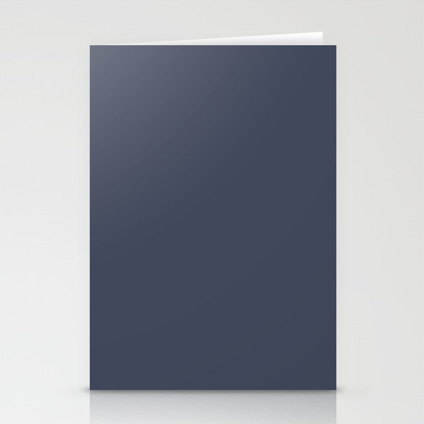 Behr Paint Dark Navy Blue S350 7 Trending Color 2019 Solid Color Stationery Cards By Simplysolids Society6