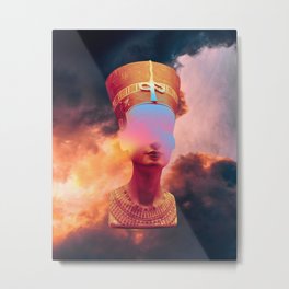 Renna Metal Print | Psyche, Colors, Nefertiti, Egypt, Colour, Psychedelic, Acid, Pharaon, Color, Clouds 
