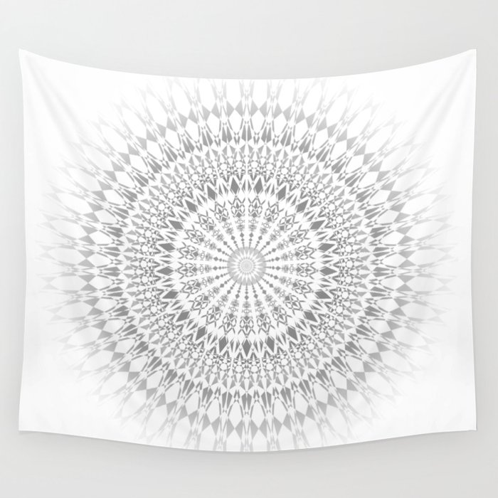 white tapestry