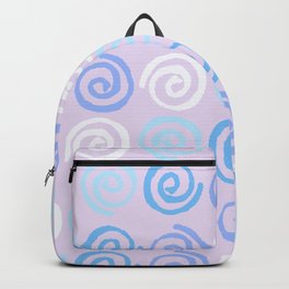 Lavender white blue violet aqua geometrical swirls pattern Backpack | Aquaswirls, Painting, Geometricswirls, White, Whiteswirls, Pastel, Blueswirls, Aqua, Geometricpattern, Curated 