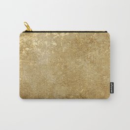 Gold Rush, Golden Shimmer Texture, Exotic Metallic Shine Graphic Design Carry-All Pouch