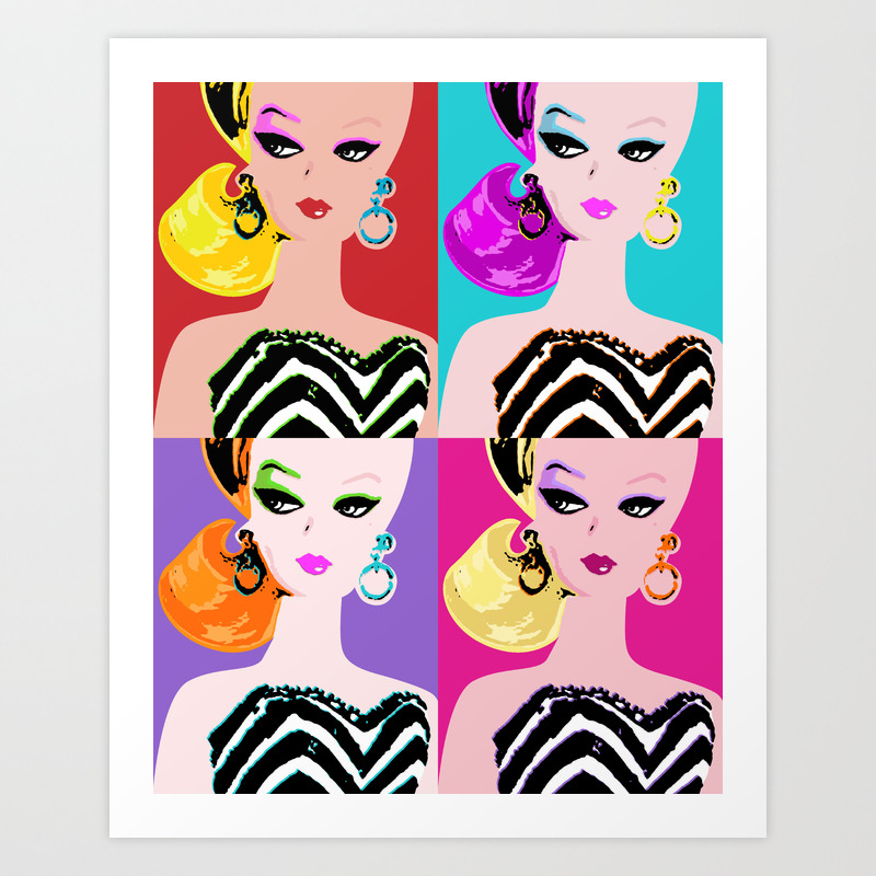 barbie art prints