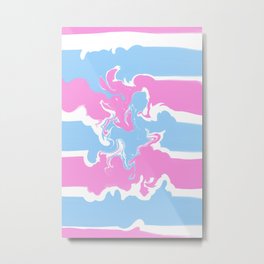 Candyland Metal Print | Pink, Strudel, Candy, Pastell, Popart, Magic, Minimalisitisch, Graphicdesign, Cloudy, Candyfloss 
