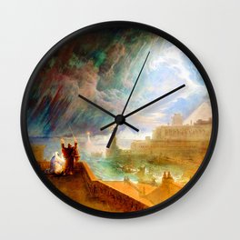 Plague of Hail and Fire Wall Clock