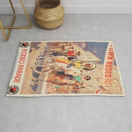 Vintage poster - Rodeo parade Rug