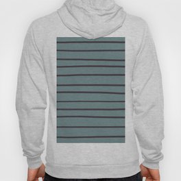Blue-Green Purple Minimal Line Pattern V2 2021 Color of the Year Aegean Teal and Tulsa Twilight Hoody