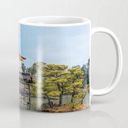 Gold Temple | Nature Travel Photography of Magnificent Golden Pavilion on Pond in Kyoto Japan Coffee Mug