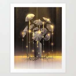Rain Flower Art Print