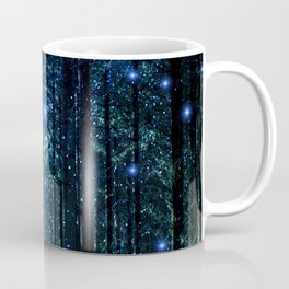 Magical Woodland Kaffeebecher | Trees, Milkyway, Fantasy, Blue, Glowing, Christmas, Decor, Glow, Home, Stars 