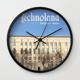 Technoland, Berlin, the Techno Meca Club! Wall Clock