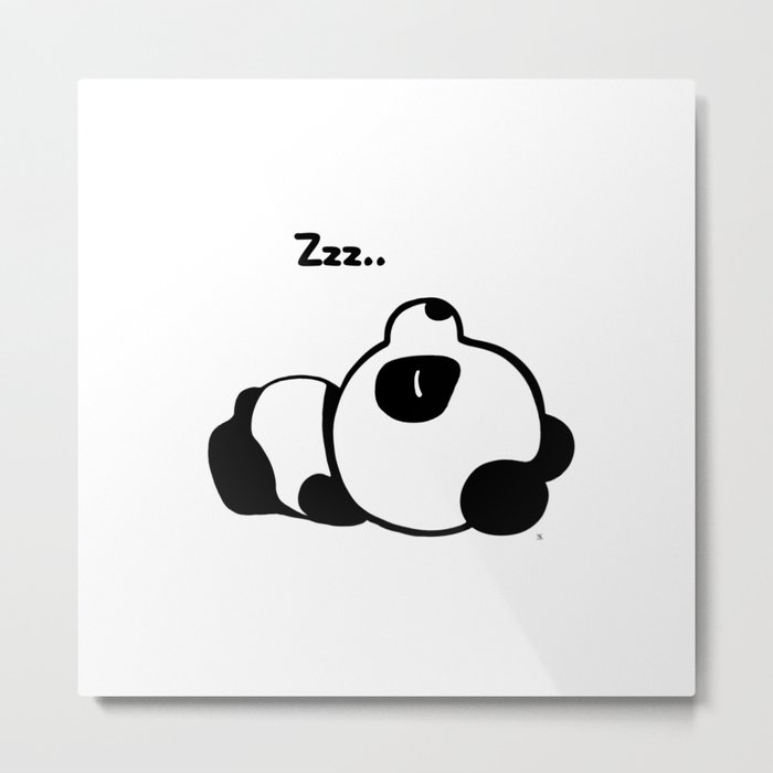 Sleeping Baby Panda Kawaii AWWW! Metal Print by steelartstudios | Society6