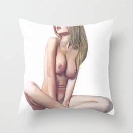 Sexy Naked Beautiful Nude Girl Home Decor Erotic Wall Art Throw Pillow