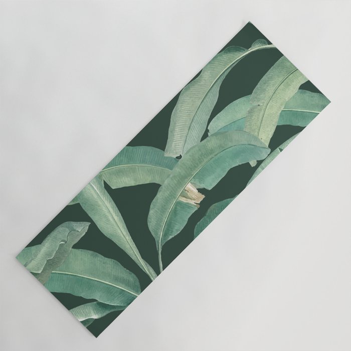 dark green yoga mat