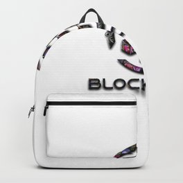 Blockchain With Flowers Backpack
