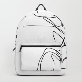 Largemouth Bass Jumping Continuous Line Backpack | Linedrawing, Unbroken, Wire Look, Mono Weight, Graphicdesign, Linework, Jumping, Monoline, Freshwatergamefish, Continuousline 