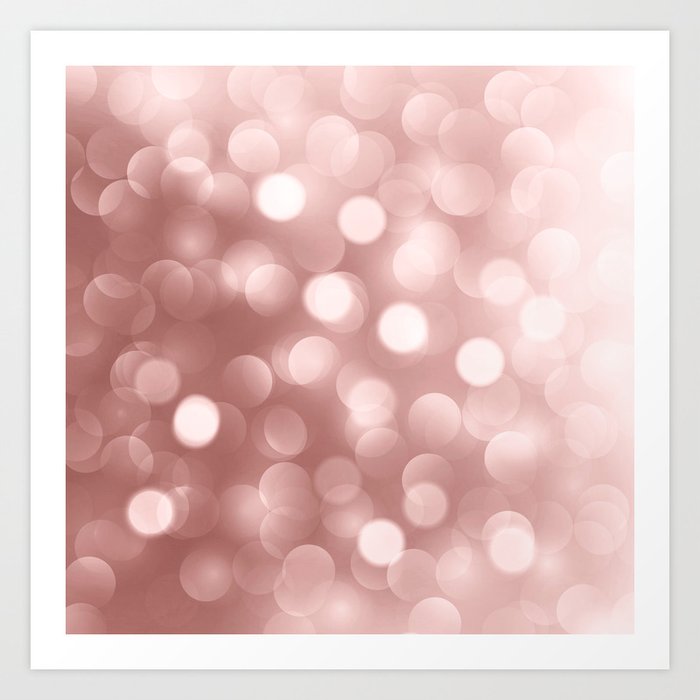 elegant faux pink rose gold bokeh lights art print by pink water society6 elegant faux pink rose gold bokeh lights art print by pink water