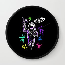 Astronaut Paintball Gear Funny Paintballer Wall Clock