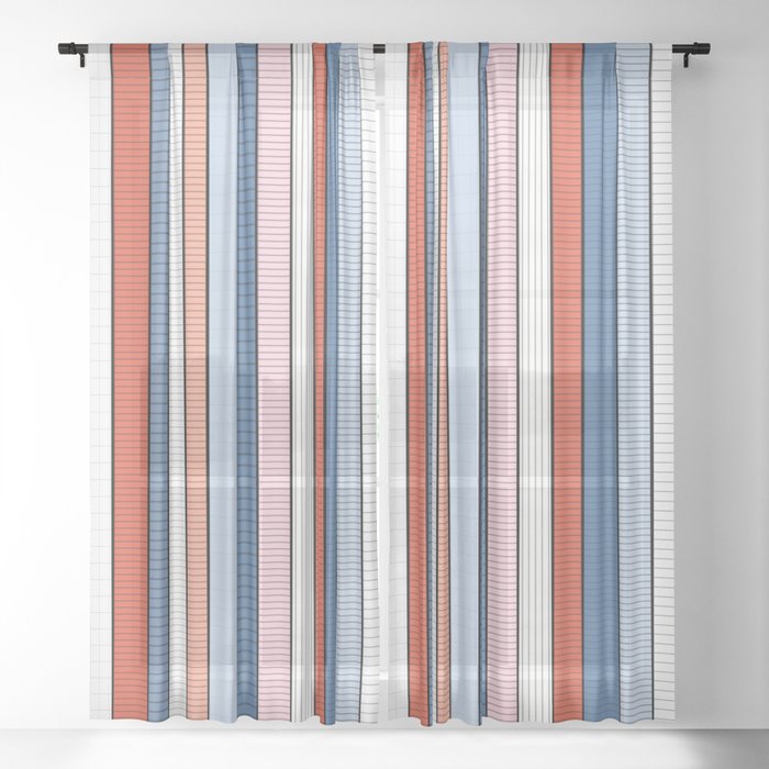 Striped Pattern Colorful Stripe Design, Red And White Striped Curtains
