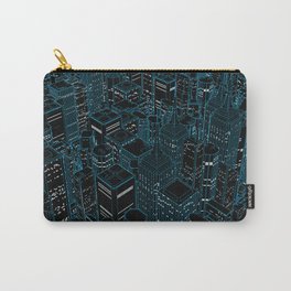 Night light city / Lineart city in blue Carry-All Pouch