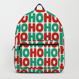 Ho Ho Ho Backpack | Lettering, Stnicolas, Handlettered, Seasonal, Typography, Santa, Bubblelettering, Merrychristmas, Holiday, Pattern 