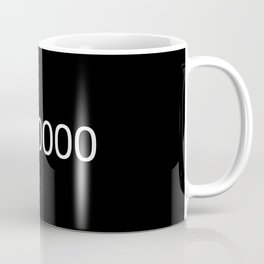 #000000 Black Coffee Mug