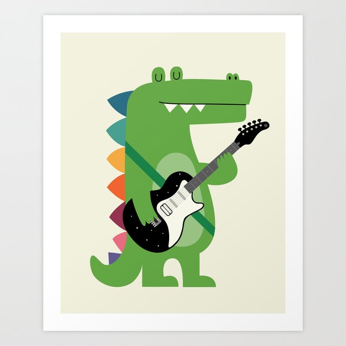 Discover the motif CROCO ROCK by Andy Westface as a print at TOPPOSTER