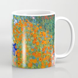Gustav Klimt Flower Garden Kaffeebecher | Sunflower, Gustav, Floral, Oil, Flowers, Garden, Klimt, Gustavklimt, Gardening, Cottage 