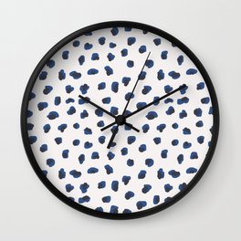 Handmade animal print blue shades Wall Clock