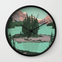 Jasper National Park Poster Wall Clock