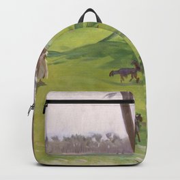 John Singer Sargent - Landscape with Goatherd Backpack