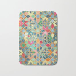 Gilt & Glory - Colorful Moroccan Mosaic Badematte