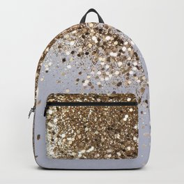 Sparkling Glam Gold Glitter Glam #1 (Faux Glitter) #shiny #decor #art #society6 Backpack