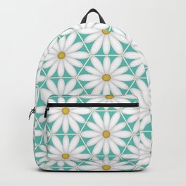 Daisy Hex - Turquoise Backpack